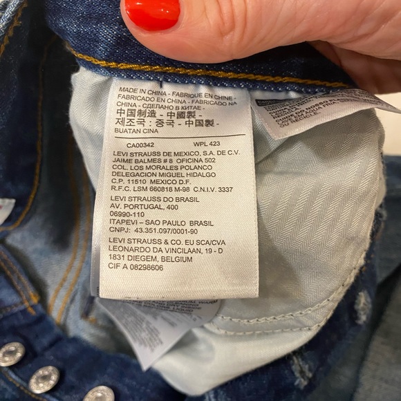 Levi Strauss White Oak Cone Denim Shorts Size 28 - Picture 3 of 10